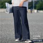 マイルドフィットストレッチデニムワイドパンツ　(25113) 7枚目画像