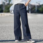 マイルドフィットストレッチデニムワイドパンツ (25113) 9枚目画像