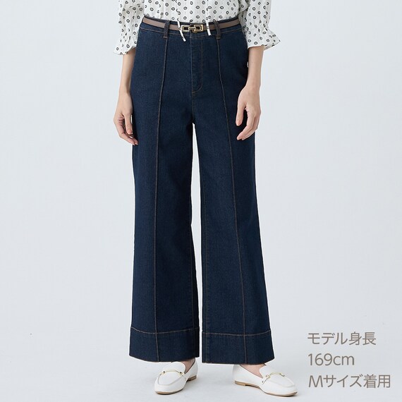 マイルドフィットストレッチデニムワイドパンツ　(25113) 11枚目画像