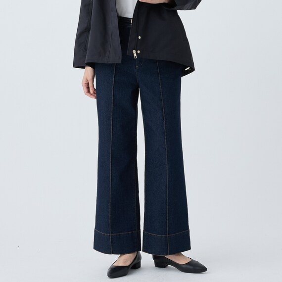 マイルドフィットストレッチデニムワイドパンツ　(25113) 15枚目画像