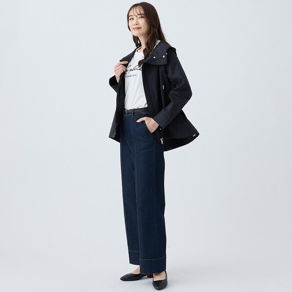 マイルドフィットストレッチデニムワイドパンツ　(25113) 17枚目画像