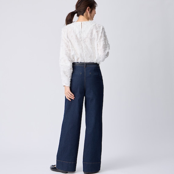 マイルドフィットストレッチデニムワイドパンツ (25113) 24枚目画像