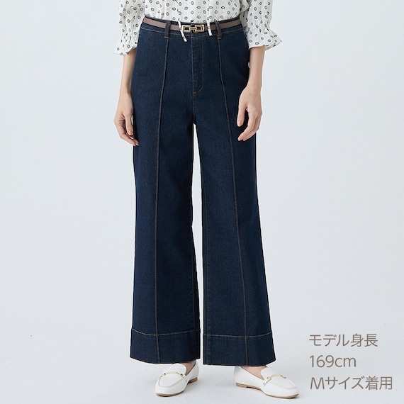 マイルドフィットストレッチデニムワイドパンツ (25113) 5枚目画像