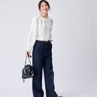 マイルドフィットストレッチデニムワイドパンツ　(25113) 16枚目画像