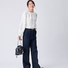 マイルドフィットストレッチデニムワイドパンツ (25113) 16枚目画像