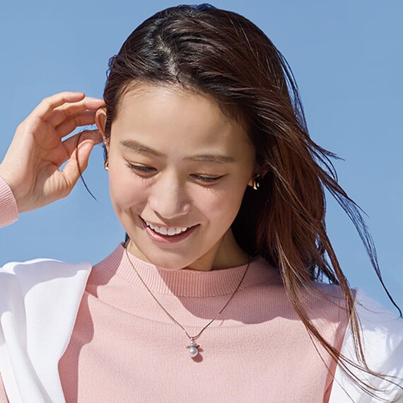 パール調ツインネックレス (95132) 1枚目画像