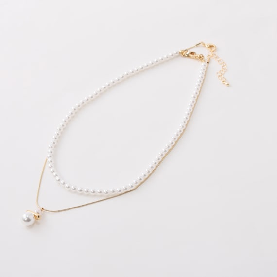 パール調ツインネックレス (95132) 4枚目画像