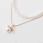 パール調ツインネックレス　(95132) 5枚目画像