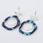 べっ甲柄カラーピアス (95138) 4枚目画像