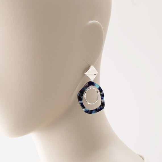 べっ甲柄カラーピアス　(95138) 5枚目画像