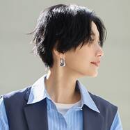 スクエアデザインピアス　(95139)