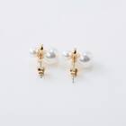 パール調ピアス　(95140) 2枚目画像