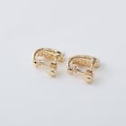 3連パール調イヤリング (95142) 2枚目画像