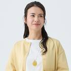 アゲート風ペンダントネックレス　(95145) 1枚目画像