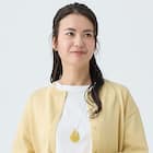 アゲート風ペンダントネックレス (95145) 1枚目画像