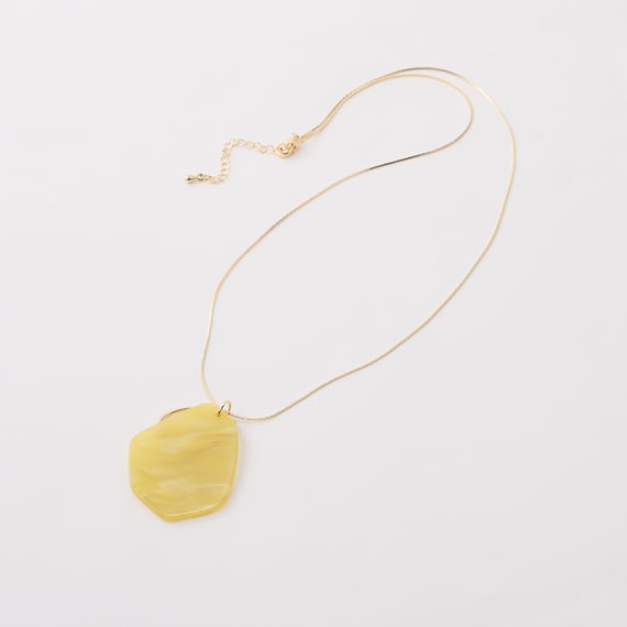 アゲート風ペンダントネックレス (95145) 6枚目画像