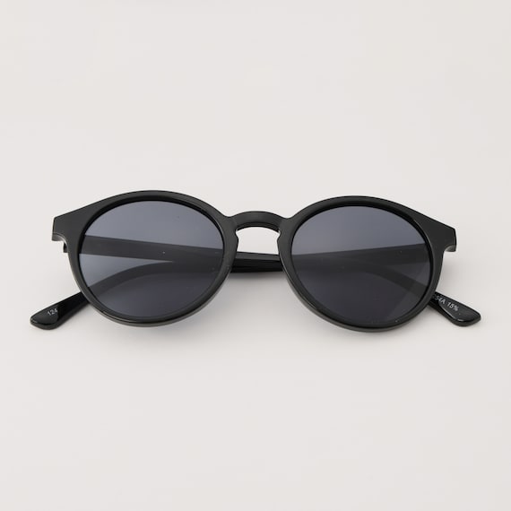 UVカットラウンドブラックシェードグラス (95124) 3枚目画像