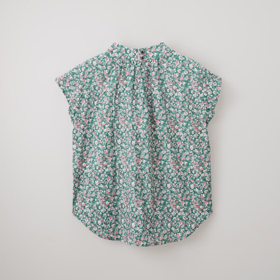 花柄綿ローンブラウス　(55118) 2枚目画像