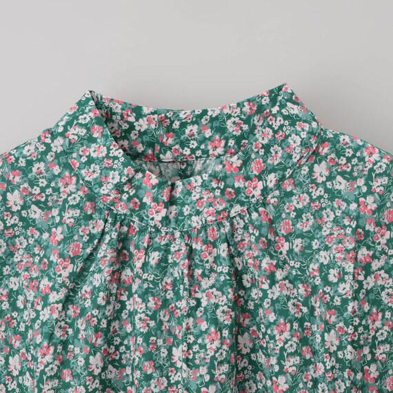 花柄綿ローンブラウス　(55118) 4枚目画像