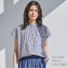 花柄綿ローンブラウス (55118) 10枚目画像