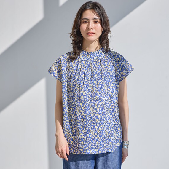 花柄綿ローンブラウス　(55118) 11枚目画像