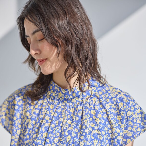 花柄綿ローンブラウス　(55118) 12枚目画像