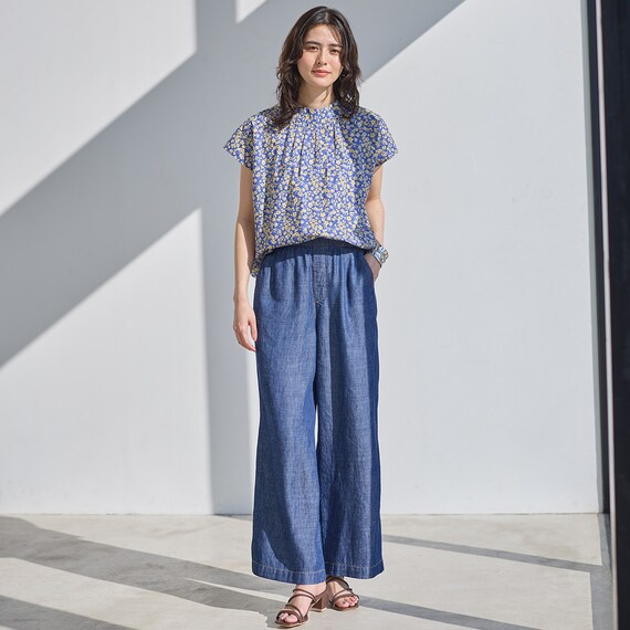 花柄綿ローンブラウス　(55118) 13枚目画像