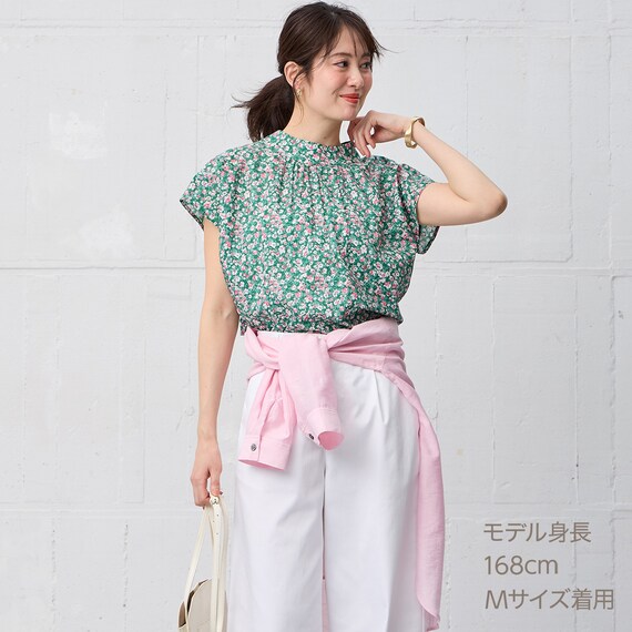 花柄綿ローンブラウス　(55118) 16枚目画像