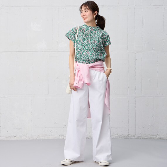 花柄綿ローンブラウス　(55118) 19枚目画像