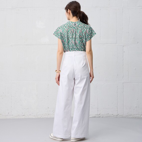 花柄綿ローンブラウス　(55118) 21枚目画像