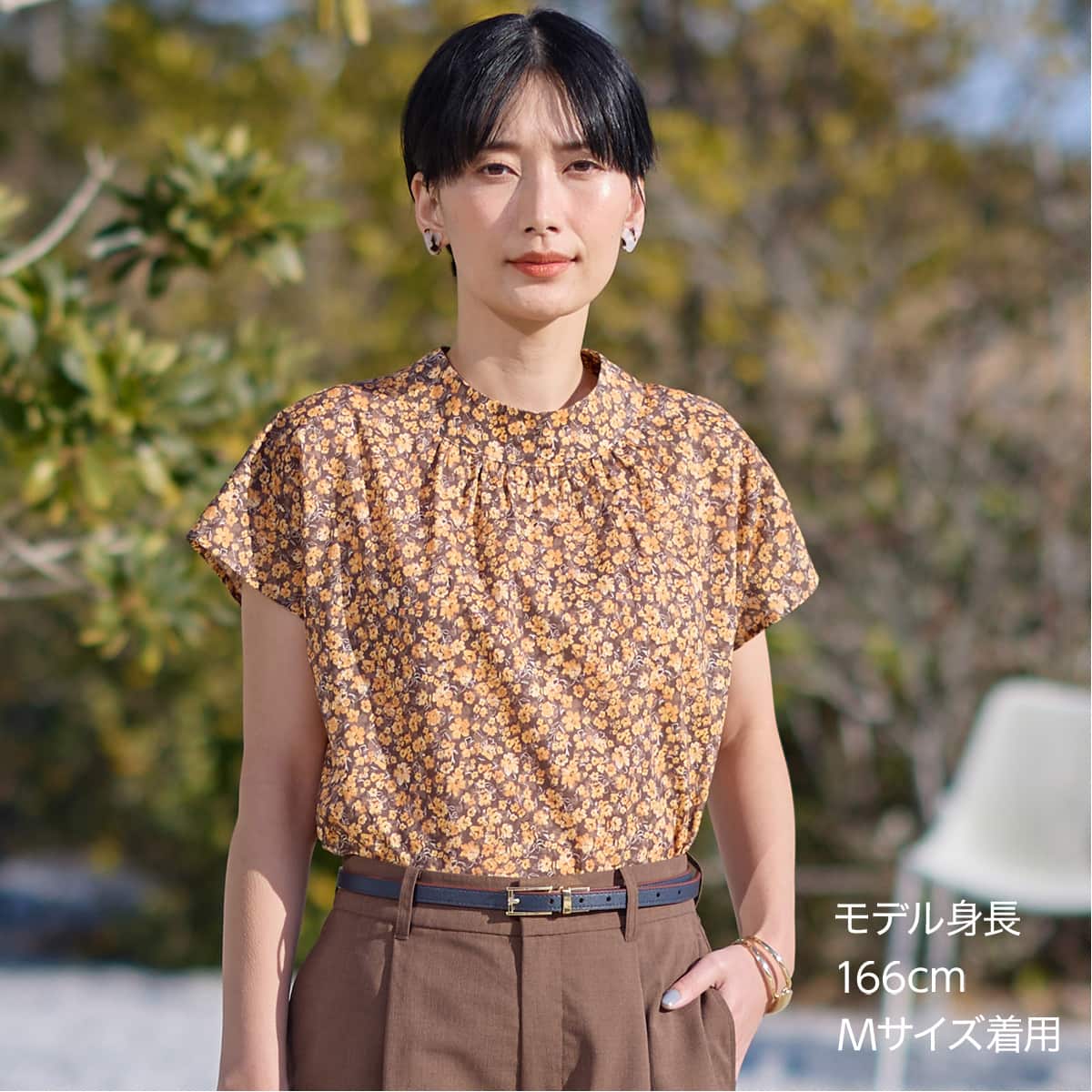 花柄綿ローンブラウス (55118) | ニトリネット【公式】 家具