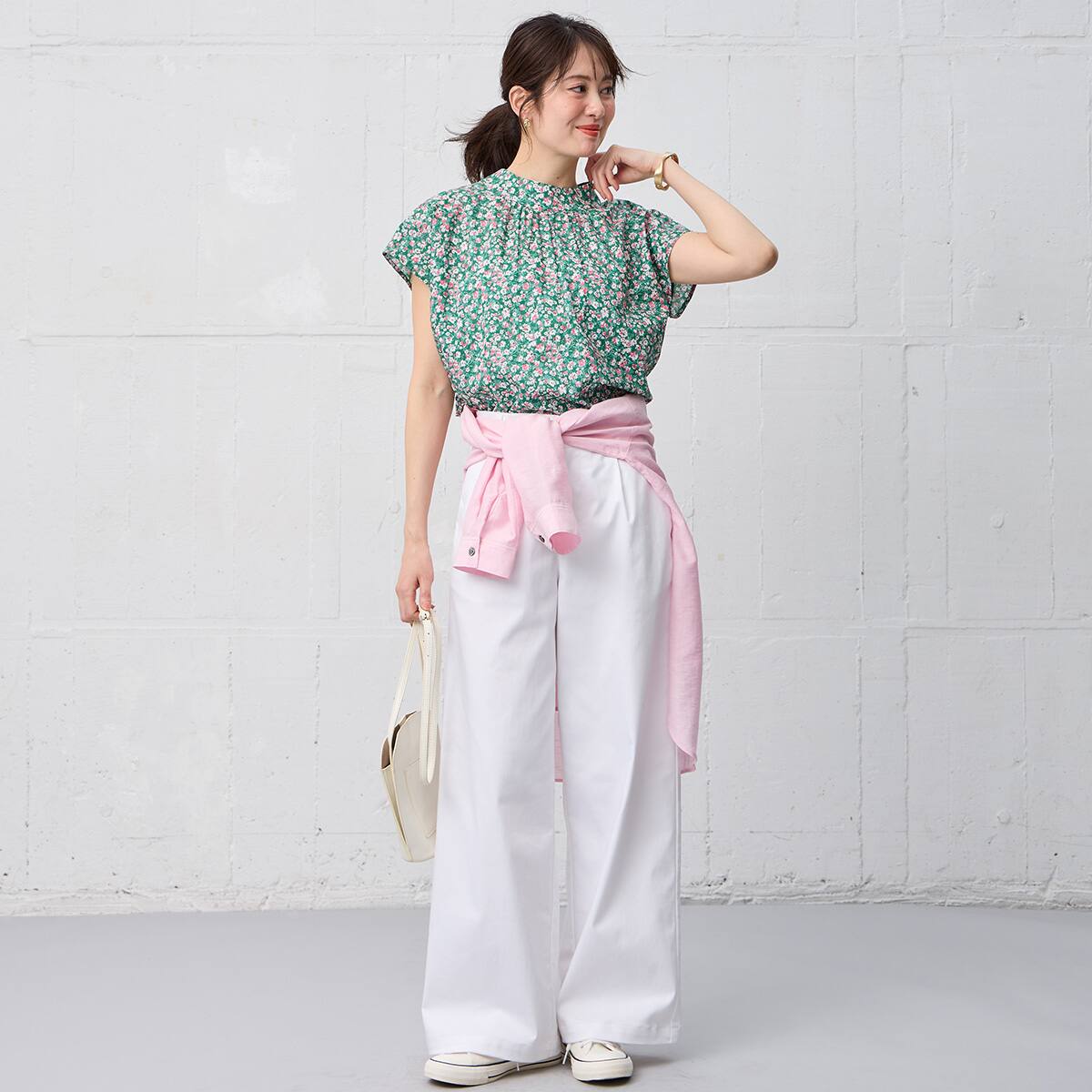 【新品タグ付き】ヌキテパ ノースリーブ ブラウス パープル 花柄 花柄綿ローンブラウス (55118) | ニトリネット【公式】 家具