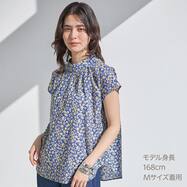 花柄綿ローンブラウス　(55118)