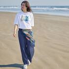 【ニトリネット先行販売】大判シフォンヨット柄スカーフ (95161) 2枚目画像