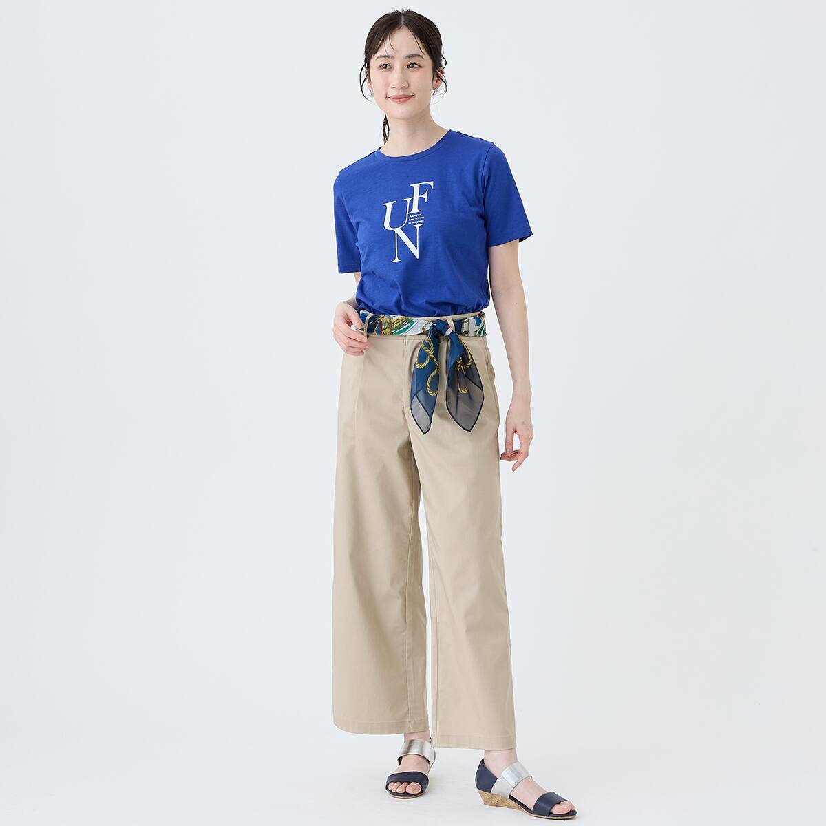 大判シフォンヨット柄スカーフ (95161) | ニトリネット【公式】 家具
