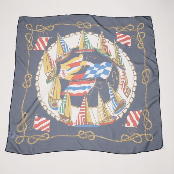 【ニトリネット先行販売】大判シフォンヨット柄スカーフ　(95161) 11枚目画像