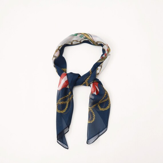 【ニトリネット先行販売】大判シフォンヨット柄スカーフ (95161) 12枚目画像