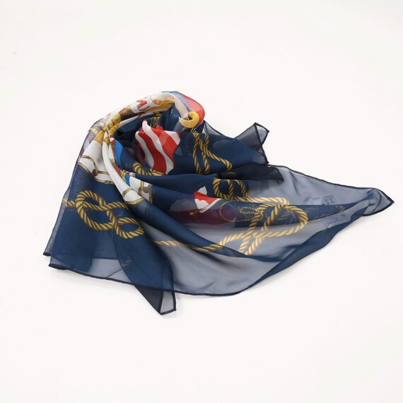【ニトリネット先行販売】大判シフォンヨット柄スカーフ　(95161) 14枚目画像