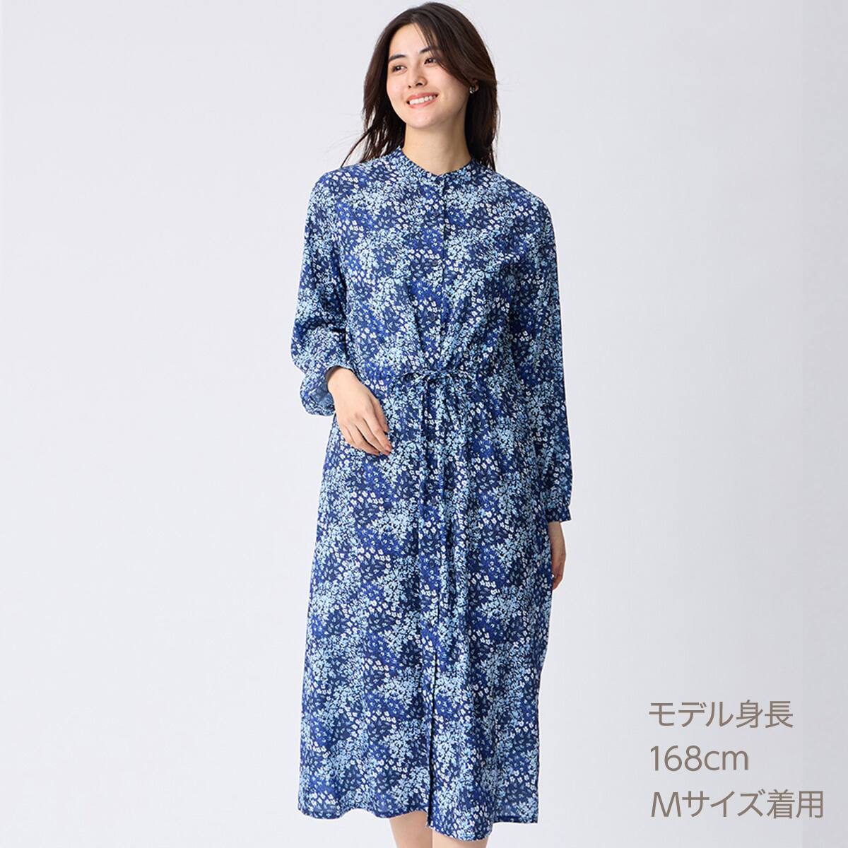 花柄ウエストドローストリングワンピース (45106) | ニトリネット