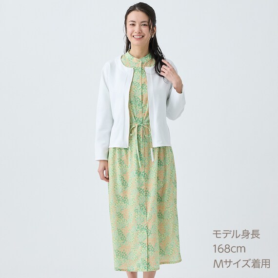 花柄ウエストドローストリングワンピース　(45106) 1枚目画像