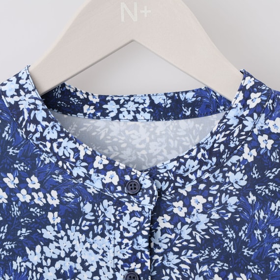 花柄ウエストドローストリングワンピース (45106) 12枚目画像