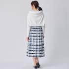 かすりチェック柄フレアスカート (35106) 11枚目画像