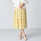 かすりチェック柄フレアスカート　(35106) 11枚目画像
