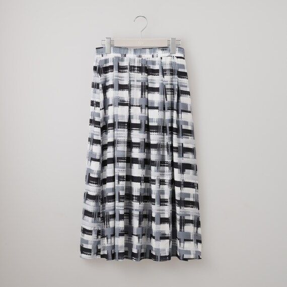 かすりチェック柄フレアスカート　(35106) 12枚目画像