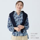 花柄ギャザー前開きブラウス (55115) 5枚目画像