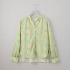 花柄ギャザー前開きブラウス　(55115) 9枚目画像