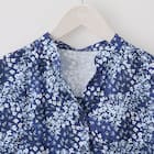 花柄ギャザー前開きブラウス (55115) 12枚目画像