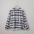 かすりチェック柄プチハイネックブラウス　(55116) 11枚目画像