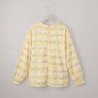 かすりチェック柄プチハイネックブラウス　(55116) 12枚目画像