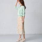 ペイズリープリント柄スリットスカート　(35107) 9枚目画像